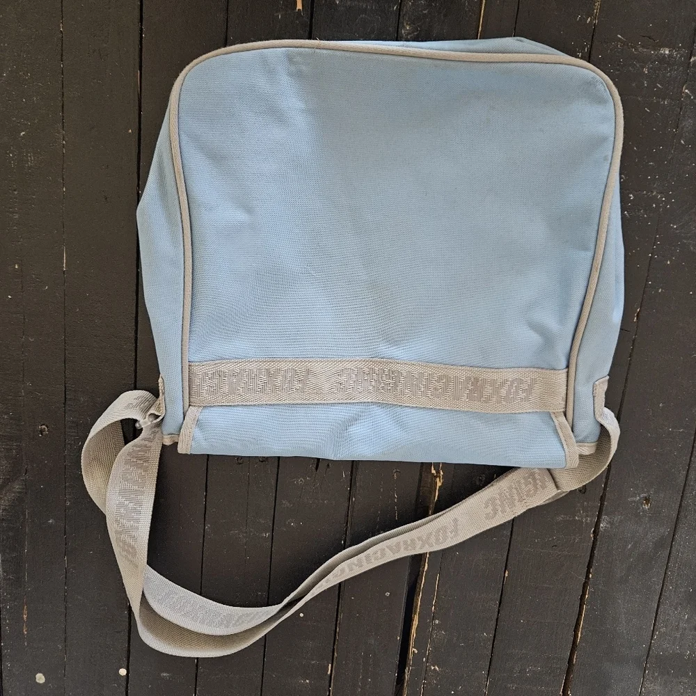 Fox Racing Riders Vintage Blue Grey Girl Messenger Bag Laptop Shoulder Y2K 90s